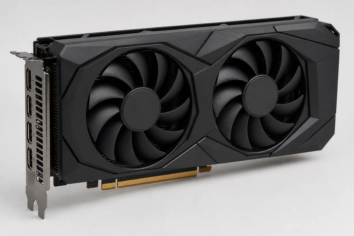 Radeon RX 7600 — illustration of the card's form factor