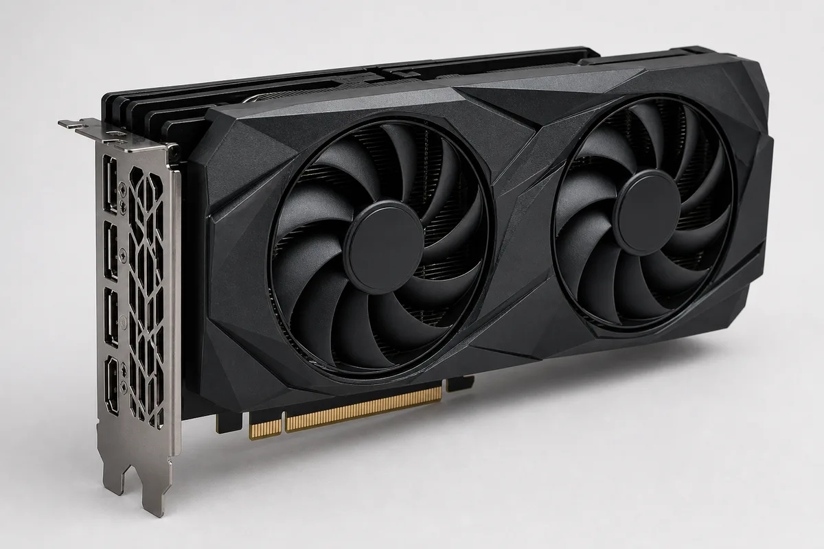 GeForce RTX 4080 SUPER — illustration of the card's form factor